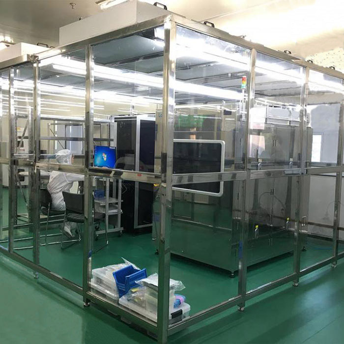 净化棚产品配制 框架：以工业铝材（或不锈钢方通、铁方通喷塑）